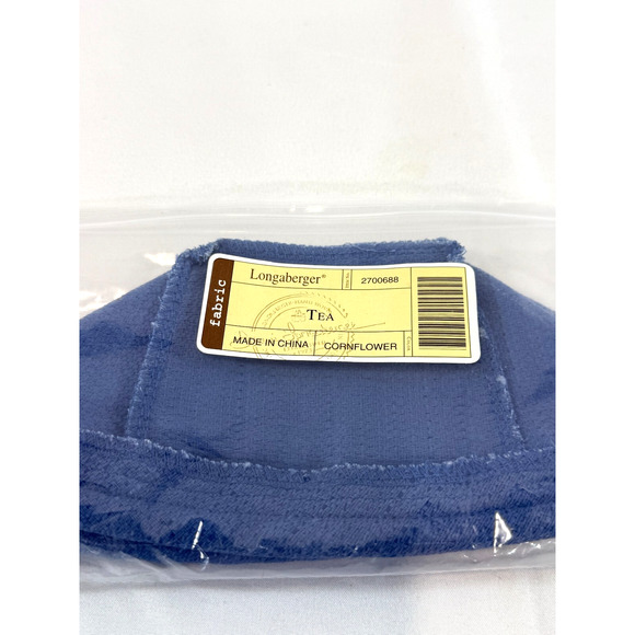 Longaberger Tea Basket Cornflower Blue Fabric Liner 2700688 New - Picture 2 of 3